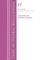 Book cover of: Code of Federal Regulations, Title 17 Commodity and Securities Exchanges 1-40 2022. By: Office Of The Federal Register (U.S.)