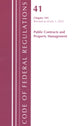 Book cover of: Code of Federal Regulations, Title 41 Public Contracts and Property Management 101, Revised as of July 1, 2022. By: Office Of The Federal Register (U.S.)