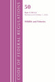 Book cover of: Code of Federal Regulations, Title 50 Wildlife and Fisheries 17.95(c)-(e), Revised as of October 1, 2022. By: Office Of The Federal Register (U.S.)