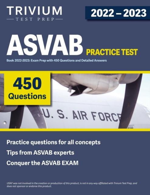 Book cover of: ASVAB Practice Test Book 2022-2023