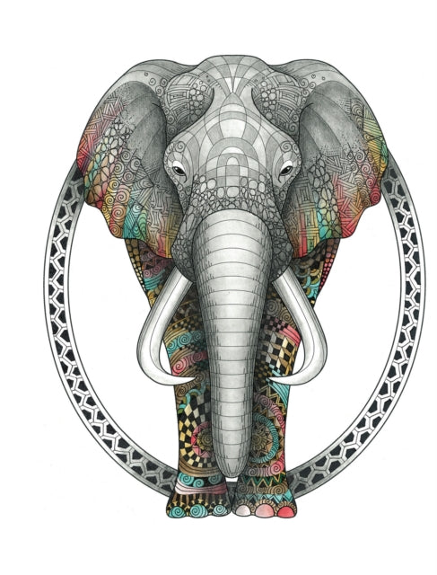 Book cover of: TangleEasy Lined Journal Elephant. By: Ben Kwok