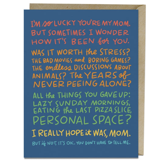 Book cover of: 6 Pack Em & Friends How It’s Been, Mom Card