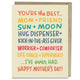 Book cover of: 6 Pack Em & Friends Best Mom I’ve Ever Had Card