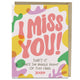 Book cover of: 6-Pack Em & Friends I Miss You Greeting Card