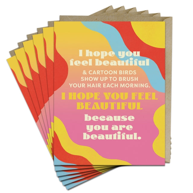Book cover of: 6-Pack Em & Friends Feel Beautiful Greeting Cards