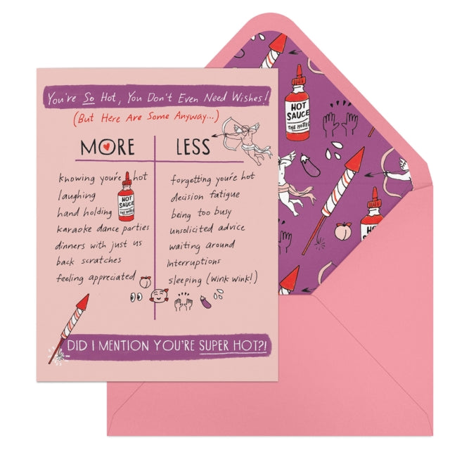 Book cover of: 6-Pack Em & Friends Julia Rothman Love More/Less Greeting Cards