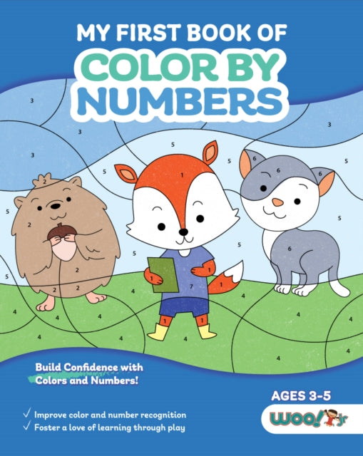 Book cover of: My First Book of Color by Numbers. By: Woo! Jr. Kids Woo! Jr. Kids Activities