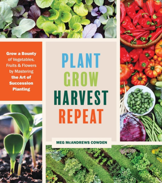 Book cover of: Plant Grow Harvest Repeat. By: Meg McAndrews Cowden