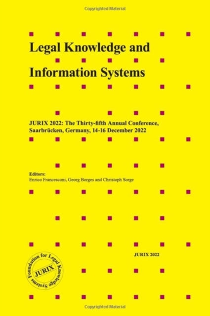 Book cover of: Legal Knowledge and Information Systems