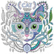 Book cover of: My Cat Mandala Coloring Book. By: Marica Zottino