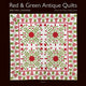 Book cover of: 2024 Wall Calendar Red & Green Antique Quilts from the Poos Collection