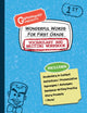 Book cover of: Wonderful Words for First Grade Vocabulary and Writing Workbook. By: Grammaropolis