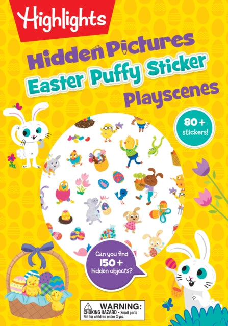 Book cover of: Easter Hidden Pictures Puffy Sticker Playscenes. By: Highlights