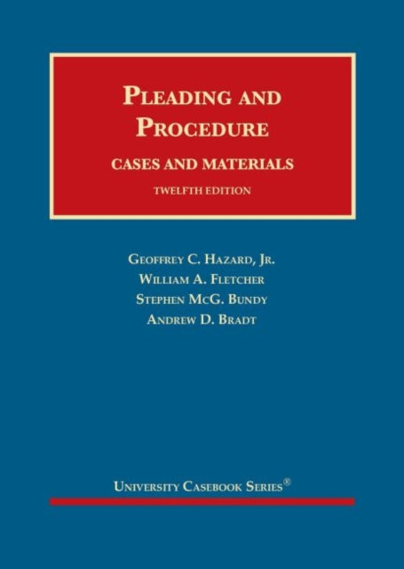 Book cover of: Pleading and Procedure. By: Geoffrey C. Hazard Jr