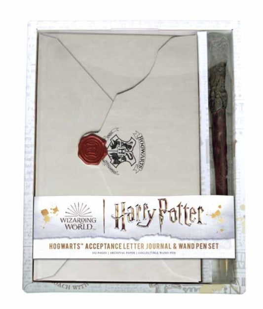 Book cover of: Harry Potter: Hogwarts Acceptance Letter Journal and Wand Pen Set