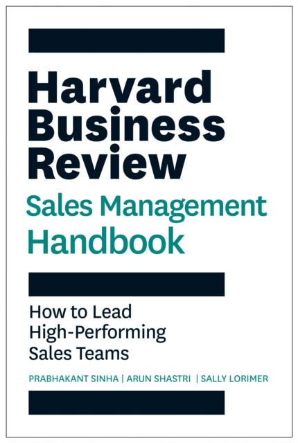 Book cover of: Harvard Business Review Sales Management Handbook. By: Shastri SINHA