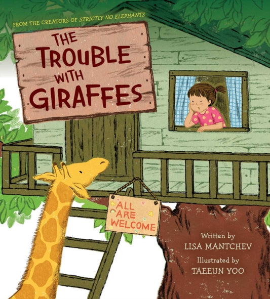 Book cover of: Trouble with Giraffes. By: Lisa Mantchev