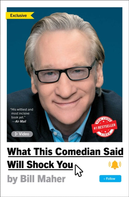 What This Comedian Said Will Shock You 9781668051399 Bill Maher