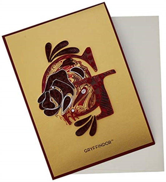 Book cover of: Harry Potter: Gryffindor Crest Quilled Card