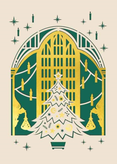 Book cover of: Harry Potter: The Great Hall Holiday Laser Die-Cut Card