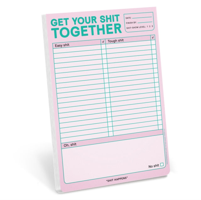 Book cover of: Knock Knock Get Your Shit Together Pad (Pastel Edition)