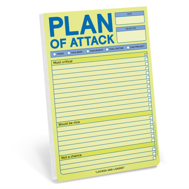 Book cover of: Knock Knock Plan of Attack Classic Pad (Pastel Edition)