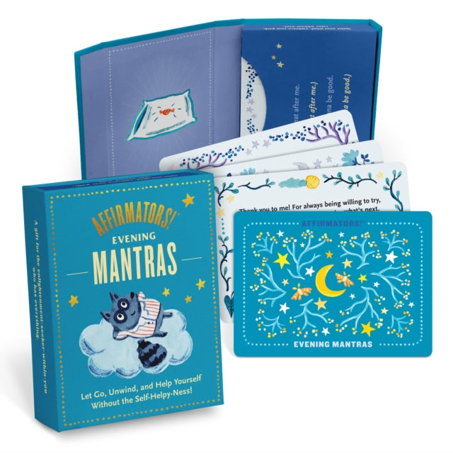 Book cover of: Knock Knock Affirmators! Mantras (Evening) Card Deck, 40 Cards