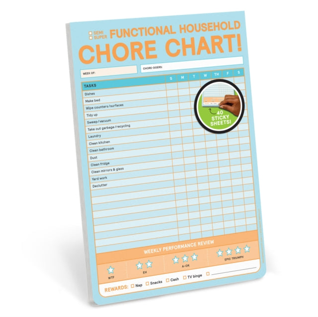 Book cover of: Knock Knock Chore Chart Big & Sticky Notepads