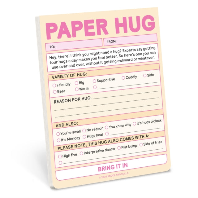 Book cover of: Knock Knock Paper Hug Nifty Note (Pastel Version)