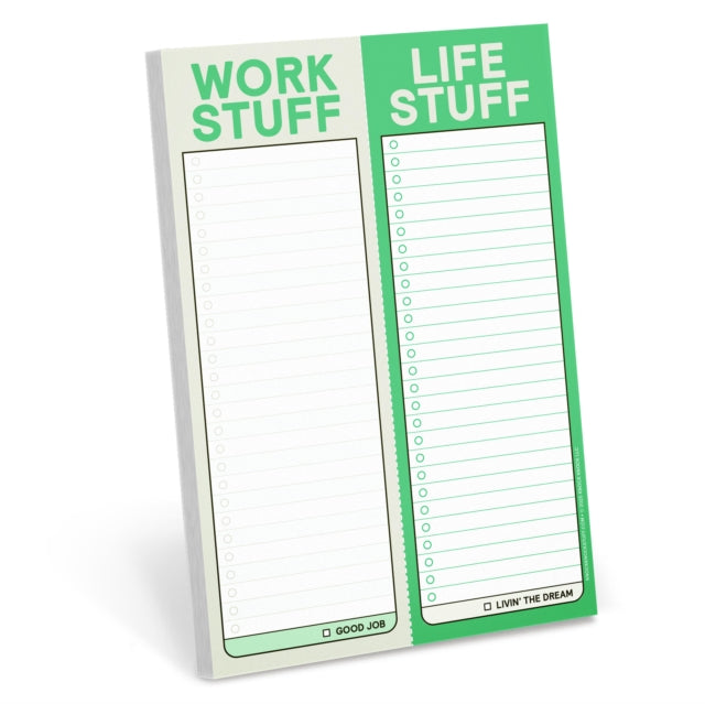 Book cover of: Knock Knock Work Stuff / Life Stuff Perforated Pad (Pastel Version)