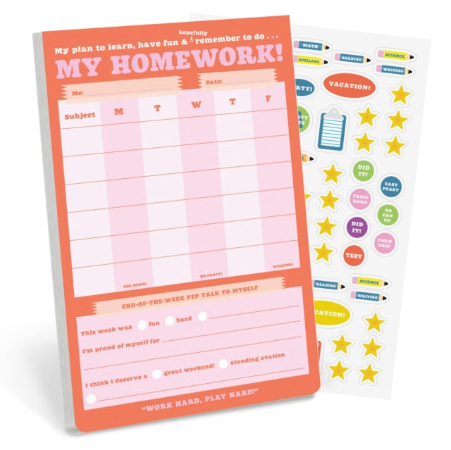 Book cover of: Knock Knock Kids Homework Stuff Can-Do Pads