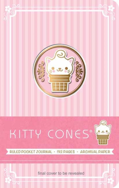 Book cover of: Kitty Cones Ruled Pocket Journal. By: Ralph Cosentino