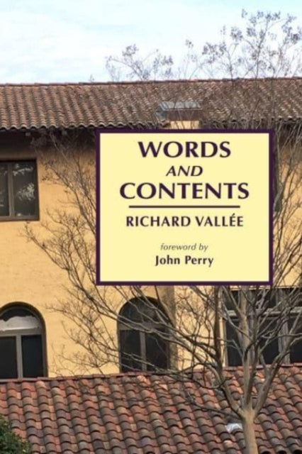 Book cover of: Words and Contents. By: Richard Vallée
