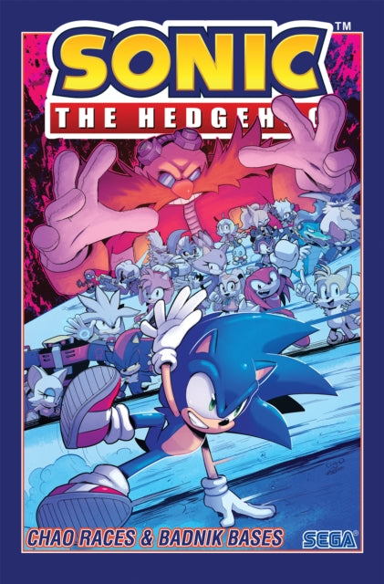 Book cover of: Sonic The Hedgehog, Vol. 9: Chao Races & Badnik Bases. By: Evan Stanley