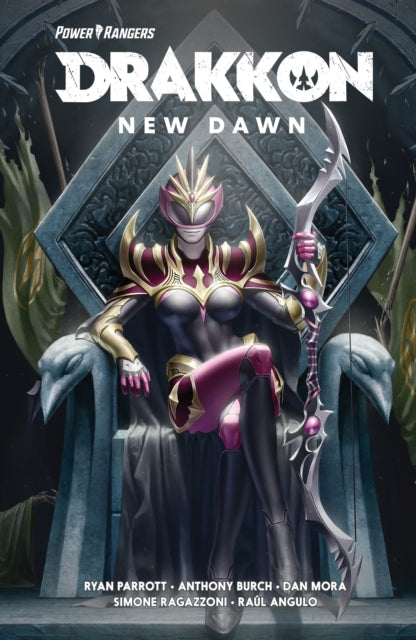 Book cover of: Power Rangers: Drakkon New Dawn. By: Ryan Parrott