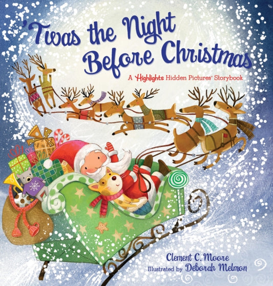 Twas the Night Before Christmas, Christmas Storybook with Seek-and-Find Puzzles for Kids 4-8, Over 120 Hidden Objects 9781684376490 Clement Clarke Moore