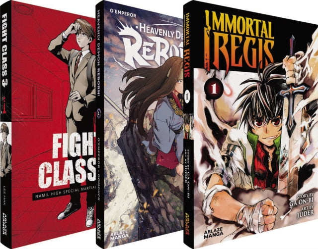 Book cover of: Ablaze Manhwa Spotlight Pack – Action/Adventure. By: Gom-Guk