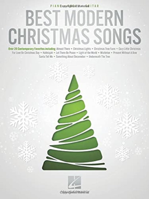 Book cover of: Best Modern Christmas Songs. By: Hal Leonard Corp.