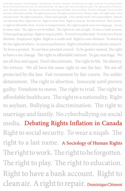 Book cover of: Debating Rights Inflation in Canada. By: Dominique Clément