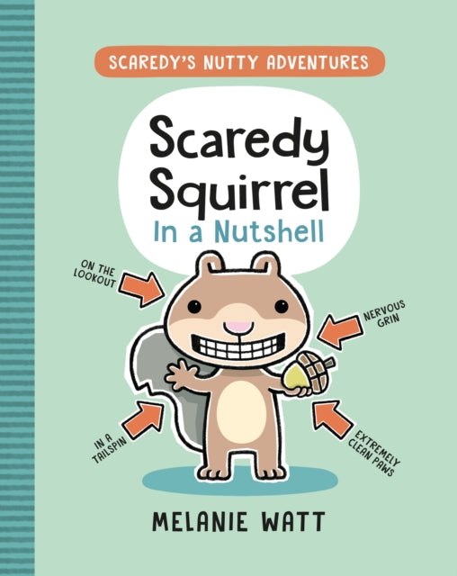 Book cover of: Scaredy Squirrel In a Nutshell. By: Mélanie Watt