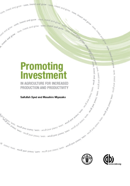 Book cover of: Promoting Investment in Agriculture for Increased Production and Productivity