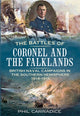 Book cover of: Battles of Coronel and the Falklands. By: Phil Carradice