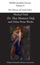 Book cover of: 'For That Moment Only' and Other Prose Works, by Michael Field,. By: Alex Murray