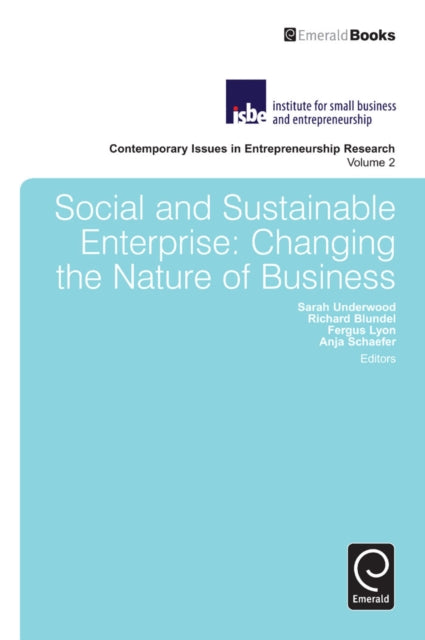 Book cover of: Social and Sustainable Enterprise. By: Sarah Underwood