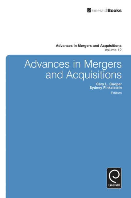 Book cover of: Advances in Mergers and Acquisitions. By: Sydney Finkelstein