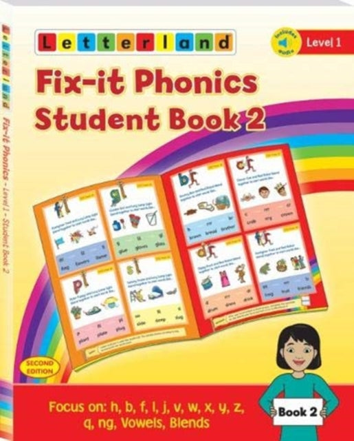 Book cover of: Fix-it Phonics - Level 1 - Student Book 2 (2nd Edition). By: Lisa Holt