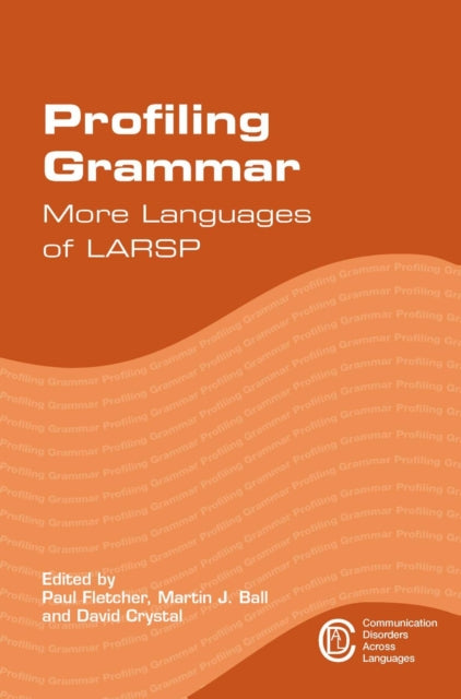 Book cover of: Profiling Grammar. By: Fletcher, Paul