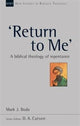 Book cover of: Return to Me'. By: Mark J. Boda
