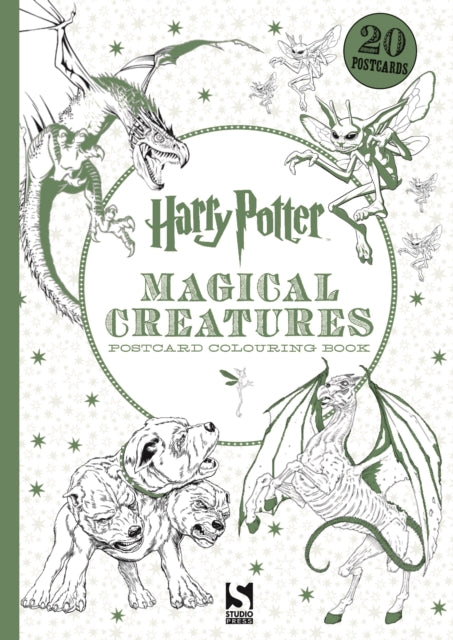 Book cover of: Harry Potter Magical Creatures Postcard Colouring Book