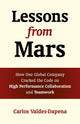 Book cover of: Lessons from Mars. By: Carlos Valdes-Dapena